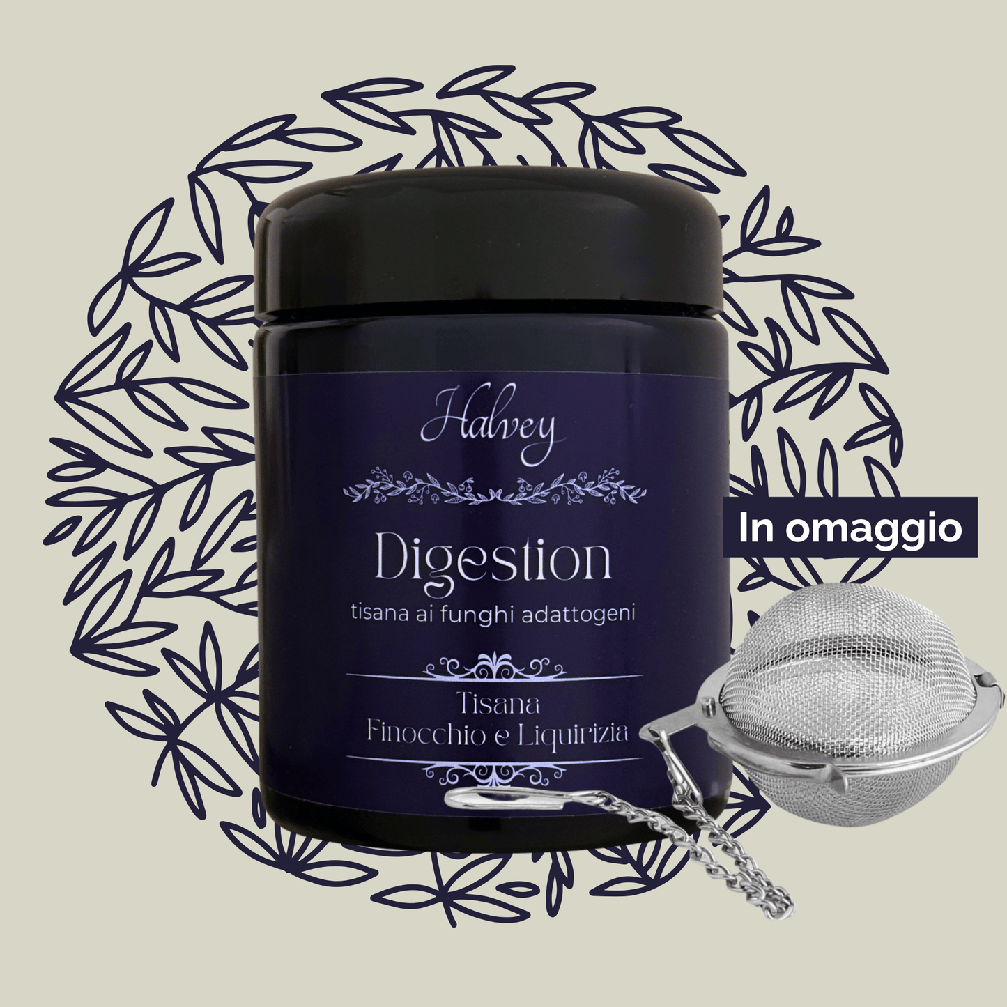 DIGESTION - Tisana ai Funghi adattogeni - Halvey